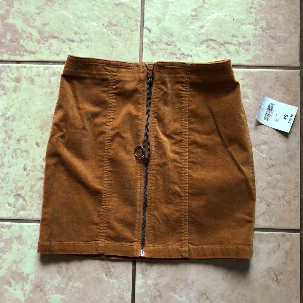 Camel Suede-like Skirt🐫